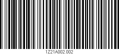 Código de barras (EAN, GTIN, SKU, ISBN): '1Z21A002.002'