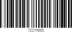 Código de barras (EAN, GTIN, SKU, ISBN): '1Z21A002'