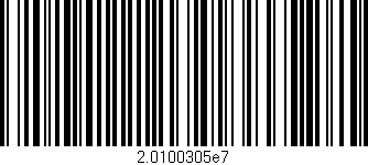 Código de barras (EAN, GTIN, SKU, ISBN): '2.0100305e7'