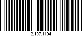 Código de barras (EAN, GTIN, SKU, ISBN): '2.197.1194'