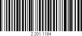Código de barras (EAN, GTIN, SKU, ISBN): '2.201.1184'