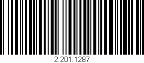 Código de barras (EAN, GTIN, SKU, ISBN): '2.201.1287'