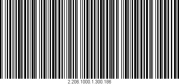 Código de barras (EAN, GTIN, SKU, ISBN): '2.206.1000.1.300.186'