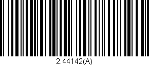 Código de barras (EAN, GTIN, SKU, ISBN): '2.44142(A)'