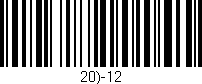 Código de barras (EAN, GTIN, SKU, ISBN): '20)-12'