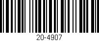 Código de barras (EAN, GTIN, SKU, ISBN): '20-4907'