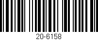 Código de barras (EAN, GTIN, SKU, ISBN): '20-6158'