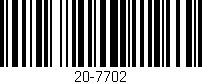 Código de barras (EAN, GTIN, SKU, ISBN): '20-7702'