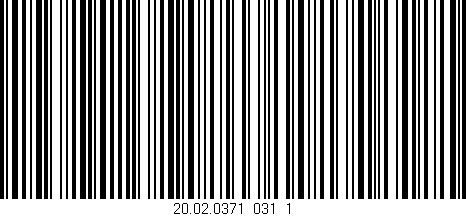 Código de barras (EAN, GTIN, SKU, ISBN): '20.02.0371_031_1'