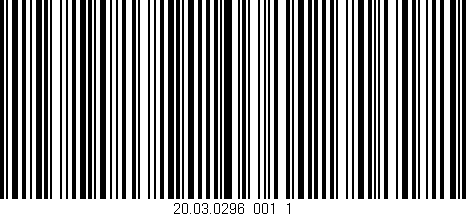 Código de barras (EAN, GTIN, SKU, ISBN): '20.03.0296_001_1'