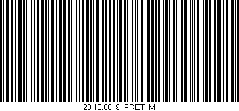 Código de barras (EAN, GTIN, SKU, ISBN): '20.13.0019/PRET_M'