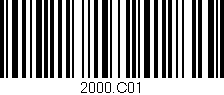 Código de barras (EAN, GTIN, SKU, ISBN): '2000.C01'