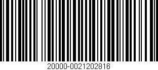 Código de barras (EAN, GTIN, SKU, ISBN): '20000-0021202816'