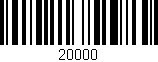 Código de barras (EAN, GTIN, SKU, ISBN): '20000'
