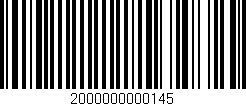 Código de barras (EAN, GTIN, SKU, ISBN): '2000000000145'