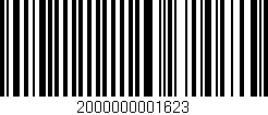 Código de barras (EAN, GTIN, SKU, ISBN): '2000000001623'