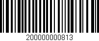 Código de barras (EAN, GTIN, SKU, ISBN): '200000000813'