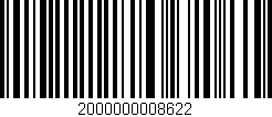 Código de barras (EAN, GTIN, SKU, ISBN): '2000000008622'