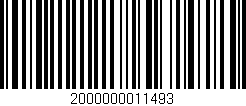 Código de barras (EAN, GTIN, SKU, ISBN): '2000000011493'