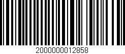 Código de barras (EAN, GTIN, SKU, ISBN): '2000000012858'