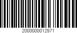 Código de barras (EAN, GTIN, SKU, ISBN): '2000000012971'