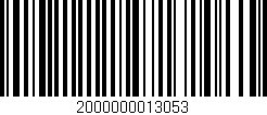 Código de barras (EAN, GTIN, SKU, ISBN): '2000000013053'