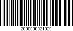 Código de barras (EAN, GTIN, SKU, ISBN): '2000000021829'