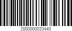 Código de barras (EAN, GTIN, SKU, ISBN): '2000000033440'