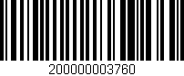 Código de barras (EAN, GTIN, SKU, ISBN): '200000003760'