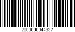 Código de barras (EAN, GTIN, SKU, ISBN): '2000000044637'