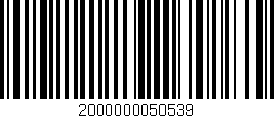 Código de barras (EAN, GTIN, SKU, ISBN): '2000000050539'