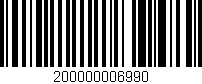 Código de barras (EAN, GTIN, SKU, ISBN): '200000006990'