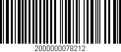 Código de barras (EAN, GTIN, SKU, ISBN): '2000000078212'