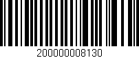 Código de barras (EAN, GTIN, SKU, ISBN): '200000008130'