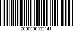 Código de barras (EAN, GTIN, SKU, ISBN): '2000000082141'