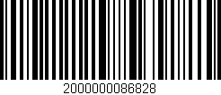 Código de barras (EAN, GTIN, SKU, ISBN): '2000000086828'