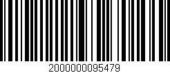 Código de barras (EAN, GTIN, SKU, ISBN): '2000000095479'
