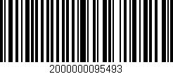 Código de barras (EAN, GTIN, SKU, ISBN): '2000000095493'