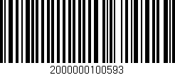 Código de barras (EAN, GTIN, SKU, ISBN): '2000000100593'