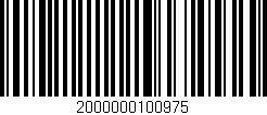 Código de barras (EAN, GTIN, SKU, ISBN): '2000000100975'