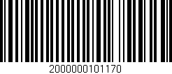 Código de barras (EAN, GTIN, SKU, ISBN): '2000000101170'