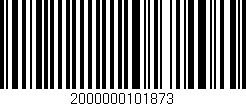 Código de barras (EAN, GTIN, SKU, ISBN): '2000000101873'