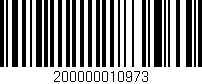 Código de barras (EAN, GTIN, SKU, ISBN): '200000010973'