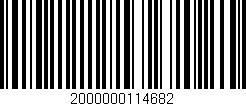 Código de barras (EAN, GTIN, SKU, ISBN): '2000000114682'