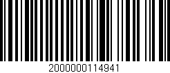 Código de barras (EAN, GTIN, SKU, ISBN): '2000000114941'
