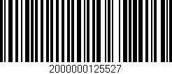 Código de barras (EAN, GTIN, SKU, ISBN): '2000000125527'