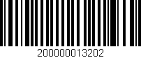 Código de barras (EAN, GTIN, SKU, ISBN): '200000013202'