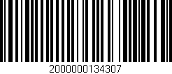 Código de barras (EAN, GTIN, SKU, ISBN): '2000000134307'