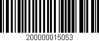 Código de barras (EAN, GTIN, SKU, ISBN): '200000015053'