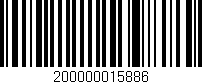 Código de barras (EAN, GTIN, SKU, ISBN): '200000015886'
